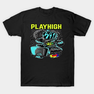 astronaute playhigh design - Gifts for gaming T-Shirt